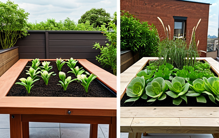 Okay, here are two image prompts based on your rooftop garden considerations table:
